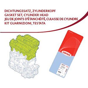 418259p Üst Takim Conta Skc Li̇ Keçeli̇ Subap Lasti̇kli̇ Astra G - Vectra B - Zafira 1.6 16v