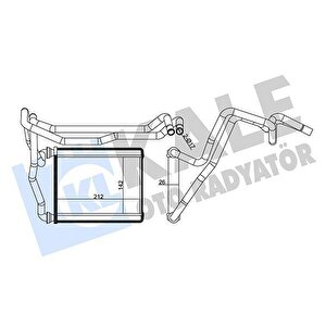 Kalori̇fer Radyatörü Toyota Rav4 2.0l 1az-fe Aca21 01-05 - Alemi̇nyum