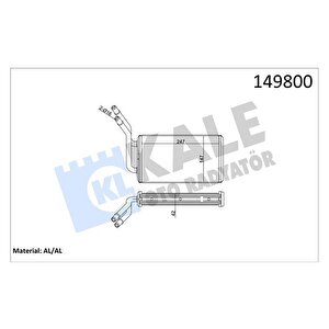 Kalorifer Radyatoru Transit Turbo 96 99 Transit V184 2.0tdci 2.4tdci 01 06 2 Sira Alb