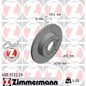 Arka Fren Aynasi Caddy Iii-golf-v-vi-plus-jetta Iii-altea 04 A3 03 Toledo Iii-octavia 04 256x12x9dl 986479155-986479b78-df4271