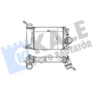 Turbo Radyatörü Intercooler Mgn Iv Grandtour 1.2 Tce 16 Nissan Qashqai 1.2 Dig-t