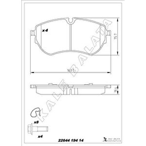 On Fren Balatasi Transit V348 06 14 A.ceker 11- Vw Amarok 2.0tdi 10 Gdb1724