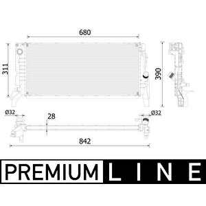 Motor Su Radyatoru Premium Line Bmw F45 F48 Mini F57 F60