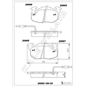 Ön Balata R9-r11-r19 Clio-exp-p106-p206 Gdb327