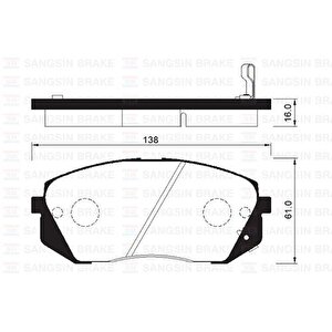 Ön Fren Balata Hyundai İx35 2.0l D4ha Crdi̇ Dizel 136hp 10-15 / Kia Sportage 2.0l D4ea D4ha Dizel 06-15
