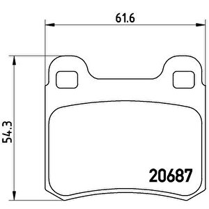 Fren Balatasi Arka Mercedes W201 W202 C124 W124 C124