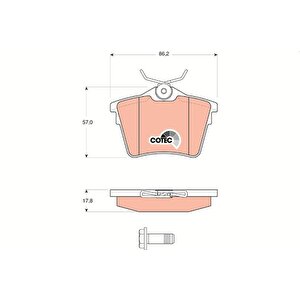 Arka Fren Balatasi Peugeot P407 1.6 Hdi 1.8-2.0 04 607 00 Citroen C5 08