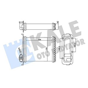Kalori̇fer Radyatörü Volvo 850 91-96 C70 98-05 S70 97-00 V70 97-00