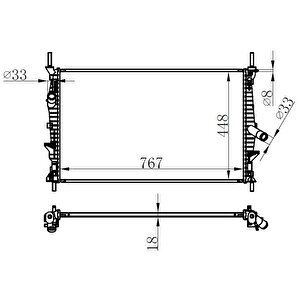 Motor Su Radyatoru Transit Tuorneo Custom V362 V363 2.2tdci 100ps 125ps 135ps 140ps 155ps 12