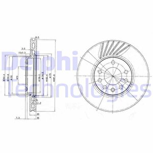 Ön Fren Aynasi Vectra B 96 02 Saab 9-2/9-3 93 03 288x25x7dlxhavali 32025723-569357-93182306