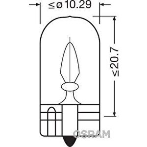 Ampul 12v 2w Orta Di̇psi̇z W2.1x9.5d Unv1