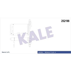 Kalori̇fer Radyatörü Clio Ii 00 Symbol Ii 08 234x158 2 Sira Al Pl Si̇stem