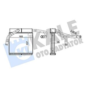 Kalori̇fer Radyatoru Brazing Al/al Ford Ranger 98 06 Mazda B-bt-50