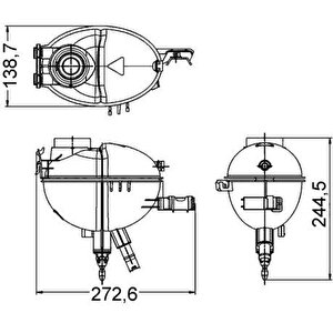 Radyator Yedek Su Deposu Mercedes W204 S204 C204 C218 X218 W212 S212 C207 A207 X204