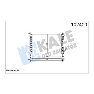 Radyatör Palio 1.2-1.4 522x359x32 2 Sira Al Pl Si̇stem