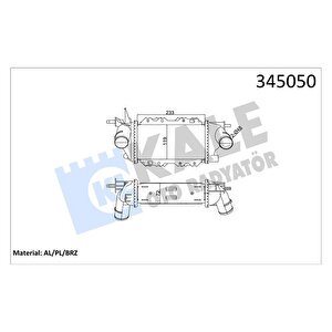 Turbo Radyatörü Intercooler Vectra 2.0-2.2 Dti̇ Mek Al/pl/brz