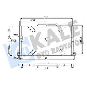 Klima Radyatoru Dt244 Dt224 Defender L316 07 16