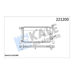 Motor Su Radyatoru Transit T12 T15 92 98 1 Sira Alb Kisa Tip Olcu 600 331 34