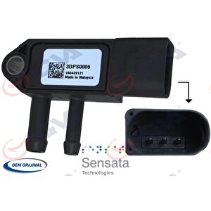 Egzoz Basinç Sensörü 3 Fi̇ş Crafter-t5-golf-passat Axd-bjk-bjm-cay-bxe 04-
