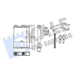 Kalori̇fer Radyatörü Nissan Qashqai 1.6l R9m Dci J11 14- 1.2l Hra2ddt Dig-t J11 14- 1.5l K9k J11 6 Vites 14- - Alemi̇nyum