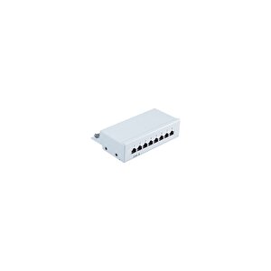 Cat6 8 Port Patchpanel, Beyaz