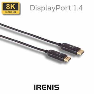 Irenis Optik Displayport Kablosu, 8k, 15 Mt
