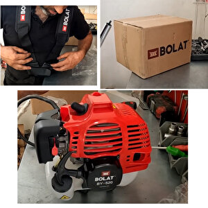 Bolat Benzinli By520 Yan Tırpan Çim Biçme Testeresi 2.7 Hp 51.7 Cc Bisiklet Kollu Omuz Askılı Misina