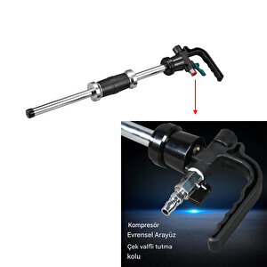 Havalı Boyasız Kaporta Göçük Düzeltme Vantuz 1/4" 3 Çeşit Hava Çektirme Pnömatik Vakum 75-100-125 Mm