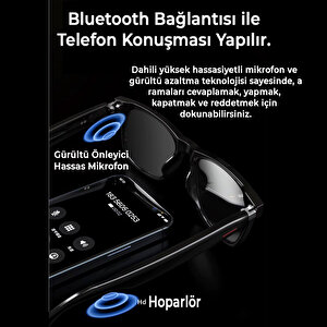 Akıllı Güneş Gözlüğü Bluetooth Komut Stereo Çift Hoparlörlü Kablosuz Unisex Polarize Trend Gözlük