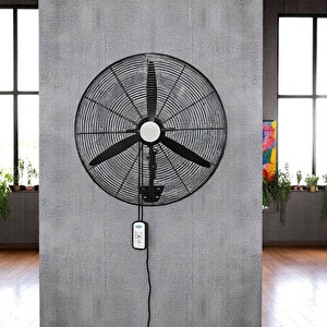 Sanayi Tipi Kumandalı 65 Cm 190w Duvar Vantilatörü Endüstriyel Sessiz Duvara Monte Fan
