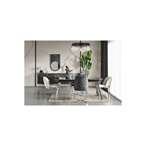 Madrid Yemek Odası Takımı (yemek Masası + 4 Adet Sandalye) 210x100 cm