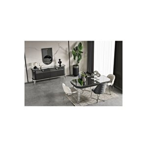 Madrid Yemek Odası Takımı (yemek Masası + 4 Adet Sandalye) 210x100 cm