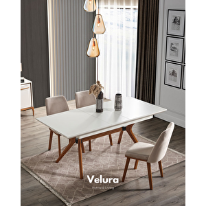 Firu Yemek Odası Takımı (yemek Masası + 4 Adet Sandalye) 210x100 cm
