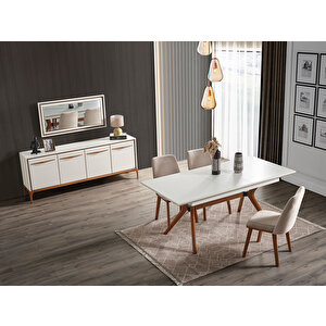 Firu Yemek Odası Takımı (yemek Masası + 4 Adet Sandalye)