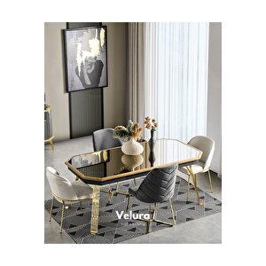Marsilya Yemek Odası Takımı (yemek Masası + 4 Adet Sandalye) 210x100 cm