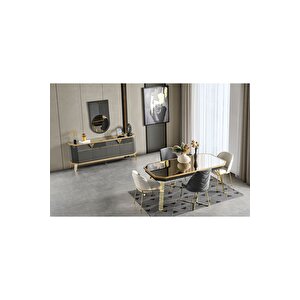 Marsilya Yemek Odası Takımı (yemek Masası + 4 Adet Sandalye) 210x100 cm