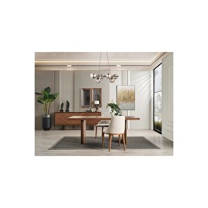Elara Yemek Odası Takımı (yemek Masası + 4 Adet Sandalye) 210x100 cm