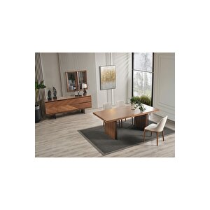 Elara Yemek Odası Takımı (yemek Masası + 4 Adet Sandalye) 210x100 cm