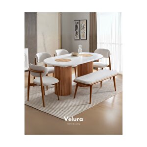 Lotus Yemek Odası Takımı (yemek Masası + 4 Adet Sandalye) 210x100 cm
