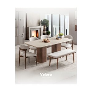 Asya Yemek Odası Takımı (yemek Masası + 4 Adet Sandalye) 210x100 cm