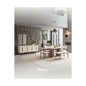 Asya Yemek Odası Takımı (yemek Masası + 4 Adet Sandalye) 210x100 cm