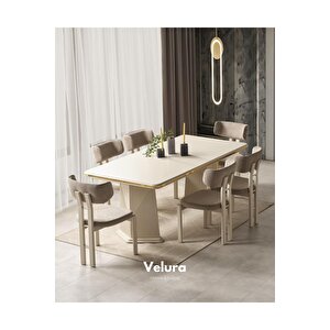 Venti Gold Yemek Odası Takımı (yemek Masası + 4 Adet Sandalye) 210x100 cm
