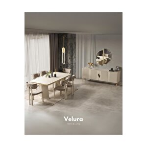 Venti Gold Yemek Odası Takımı (yemek Masası + 4 Adet Sandalye) 210x100 cm