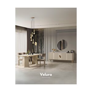 Venti Gold Yemek Odası Takımı (yemek Masası + 4 Adet Sandalye)