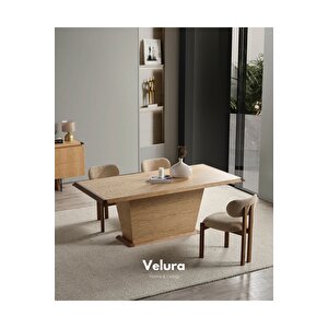 Beliz Yemek Odası Takımı (yemek Masası + 4 Adet Sandalye) 210x100 cm
