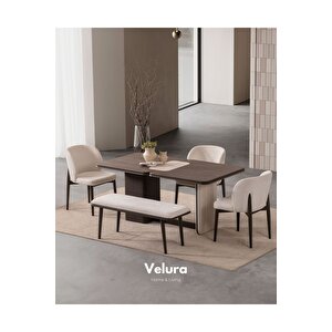 Enna Plus Yemek Odası Takımı (yemek Masası + 4 Adet Sandalye) 210x100 cm