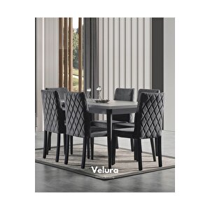 Pırlanta Yemek Odası Takımı (yemek Masası + 4 Adet Sandalye) 210x100 cm