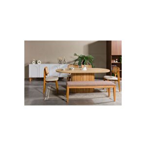 Lota Yemek Odası Takımı (yemek Masası + 4 Adet Sandalye) 210x100 cm