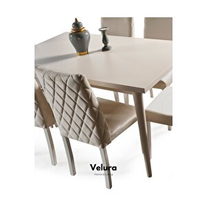 Kristal Yemek Odası Takımı (yemek Masası + 4 Adet Sandalye) 210x100 cm