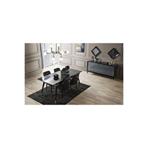 Asil Yemek Odası Takımı (yemek Masası + 4 Adet Sandalye) 210x100 cm